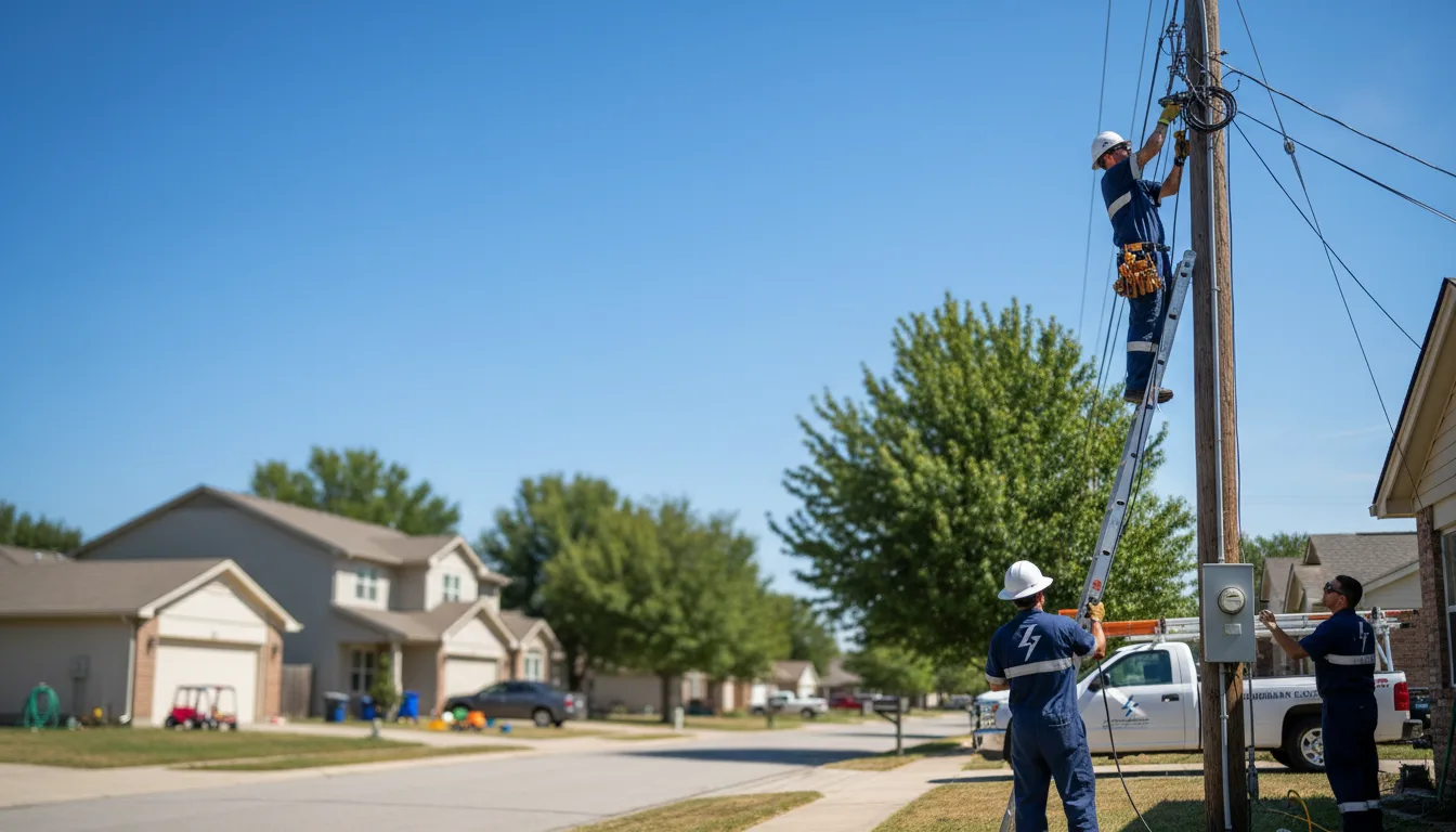 Residential electrician providing installation services in Robinson, PA